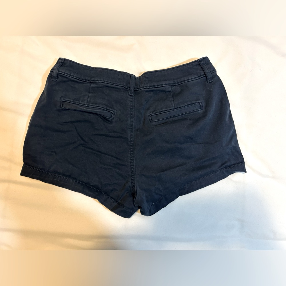 Abercrombie & Fitch Dark Blue High Waist Shorts